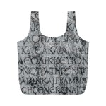 Ancient Greek Typography Photo Full Print Recycle Bag (M)