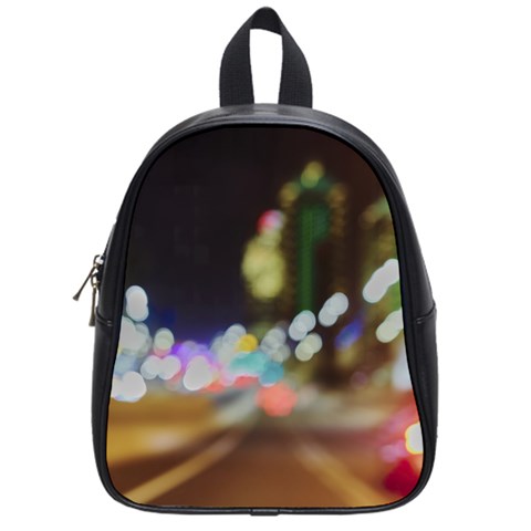 City Lights Series No4 School Bag (Small) from ArtsNow.com Front