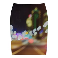 City Lights Series No4 Midi Wrap Pencil Skirt from ArtsNow.com Back