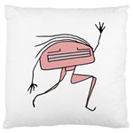 Alien Dancing Girl Drawing Large Cushion Case (One Side)