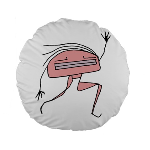 Alien Dancing Girl Drawing Standard 15  Premium Round Cushions from ArtsNow.com Front