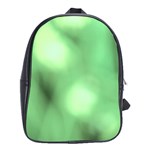 Green Vibrant Abstract No4 School Bag (XL)