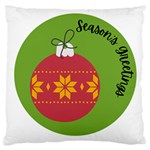 Seasons Greeting Christmas Ornament  Large Cushion Case (Two Sides)