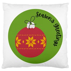 Seasons Greeting Christmas Ornament  Standard Flano Cushion Case (Two Sides) from ArtsNow.com Back