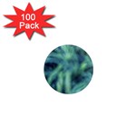 Blue Abstract Stars 1  Mini Magnets (100 pack) 