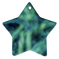 Blue Abstract Stars Star Ornament (Two Sides) from ArtsNow.com Back
