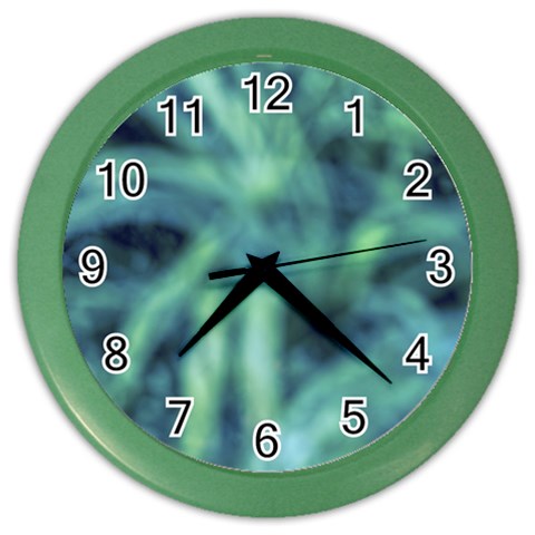 Blue Abstract Stars Color Wall Clock from ArtsNow.com Front