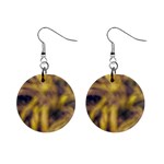 Yellow Abstract Stars Mini Button Earrings