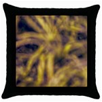 Yellow Abstract Stars Throw Pillow Case (Black)