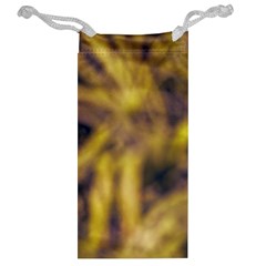 Yellow Abstract Stars Jewelry Bag from ArtsNow.com Back