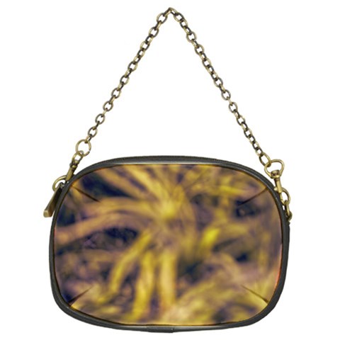 Yellow Abstract Stars Chain Purse (One Side) from ArtsNow.com Front