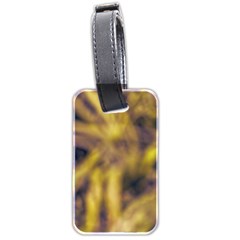 Yellow Abstract Stars Luggage Tag (two sides) from ArtsNow.com Back