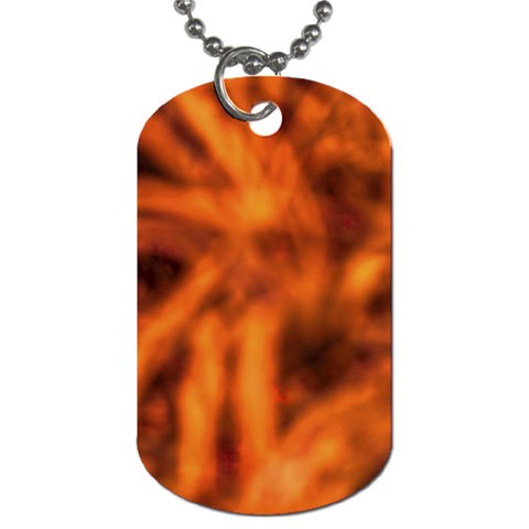 Red Abstract Stars Dog Tag (Two Sides) from ArtsNow.com Front