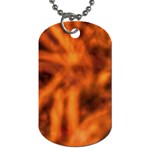 Red Abstract Stars Dog Tag (Two Sides)