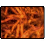 Red Abstract Stars Fleece Blanket (Large) 