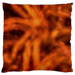 Red Abstract Stars Large Cushion Case (Two Sides)