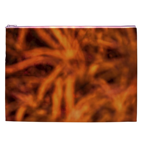 Red Abstract Stars Cosmetic Bag (XXL) from ArtsNow.com Front