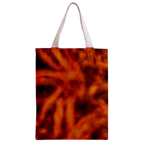 Red Abstract Stars Zipper Classic Tote Bag from ArtsNow.com Front