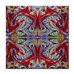 Red Feathers Tile Coaster