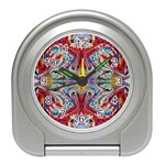 Red Feathers Travel Alarm Clock