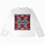 Red Feathers Kids Long Sleeve T-Shirts