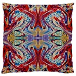 Red Feathers Large Cushion Case (One Side)