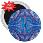 Blue Repeats 3  Magnets (100 pack)