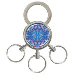 Blue Repeats 3-Ring Key Chain
