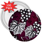 Grapes On Purple 3  Buttons (100 pack) 