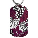 Grapes On Purple Dog Tag (Two Sides)