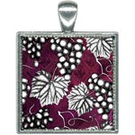 Grapes On Purple Square Necklace