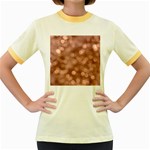 Light Reflections Abstract No6 Rose Women s Fitted Ringer T-Shirt