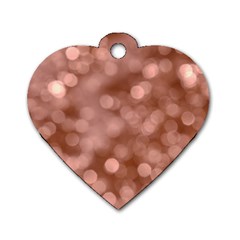 Light Reflections Abstract No6 Rose Dog Tag Heart (Two Sides) from ArtsNow.com Back