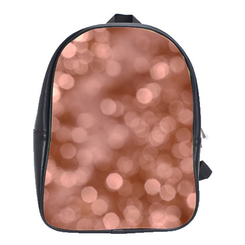 Light Reflections Abstract No6 Rose School Bag (Large) from ArtsNow.com Front