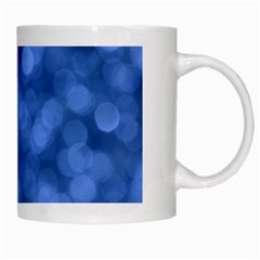 Light Reflections Abstract No5 Blue White Mugs from ArtsNow.com Right
