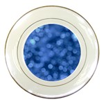 Light Reflections Abstract No5 Blue Porcelain Plates