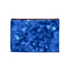 Light Reflections Abstract No5 Blue Cosmetic Bag (Medium) from ArtsNow.com Front