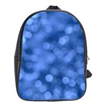 Light Reflections Abstract No5 Blue School Bag (Large)