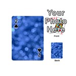 Light Reflections Abstract No5 Blue Playing Cards 54 Designs (Mini)
