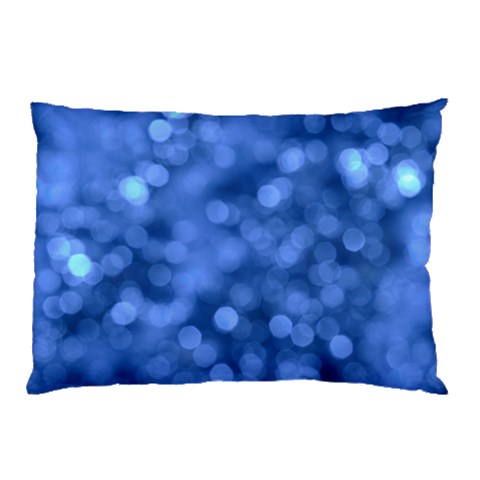 Light Reflections Abstract No5 Blue Pillow Case (Two Sides) from ArtsNow.com Front