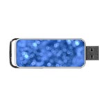 Light Reflections Abstract No5 Blue Portable USB Flash (One Side)