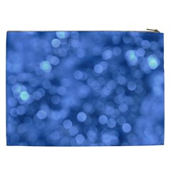 Light Reflections Abstract No5 Blue Cosmetic Bag (XXL) from ArtsNow.com Back