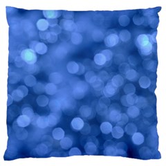 Light Reflections Abstract No5 Blue Large Flano Cushion Case (Two Sides) from ArtsNow.com Back