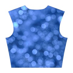 Light Reflections Abstract No5 Blue Cotton Crop Top from ArtsNow.com Back
