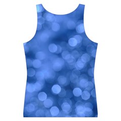 Light Reflections Abstract No5 Blue Sport Tank Top  from ArtsNow.com Back