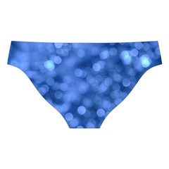 Light Reflections Abstract No5 Blue Cross Back Hipster Bikini Set from ArtsNow.com Back Under