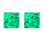 Light Reflections Abstract No10 Green Cufflinks (Square)