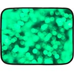 Light Reflections Abstract No10 Green Double Sided Fleece Blanket (Mini) 