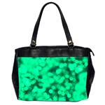 Light Reflections Abstract No10 Green Oversize Office Handbag (2 Sides)