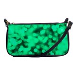 Light Reflections Abstract No10 Green Shoulder Clutch Bag